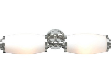 Lucas McKearn Eliot 2-Light Polished Chrome Glass LED Vanity Light