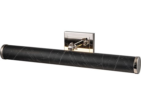 Lucas McKearn Coates Black Marble Polished Nickel Picture Light