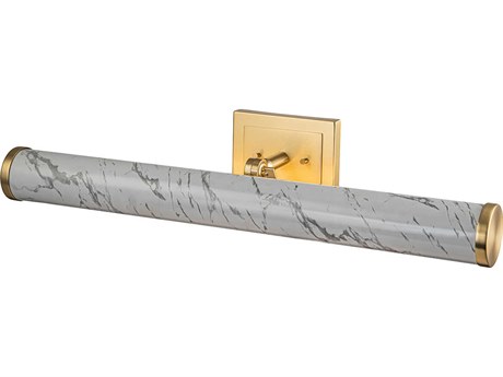 Lucas McKearn Coates Carrera Stone Brushed Brass White Picture Light