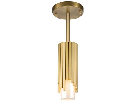 Lucas McKearn Marvel 1-Light Aged Brass Mini Pendant
