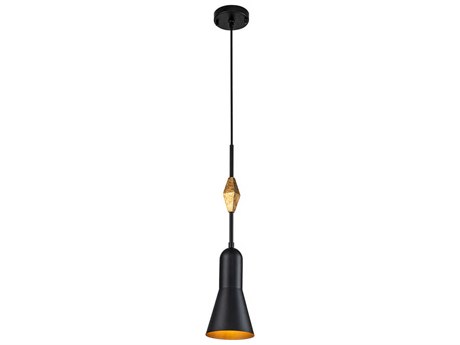 Lucas McKearn Etoile 1-Light Matte Black Mini Pendant