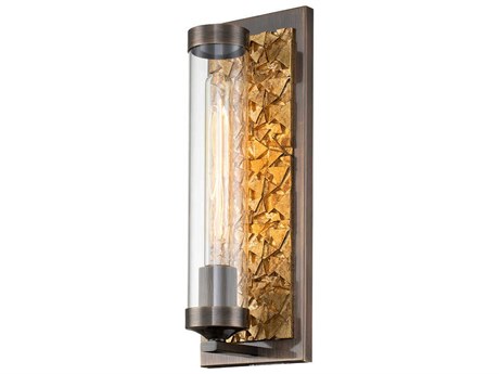 Lucas McKearn Elysian 1-Light Dark Bronze Glass Wall Sconce