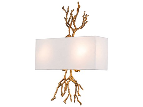 Lucas McKearn Coral 2-Light Gold Wall Sconce