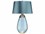 Lucas McKearn Lena Plum Purple Glass Buffet Lamp with Off White Shade  LCKTLG3027LOWSS