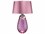Lucas McKearn Lena Plum Purple Glass Buffet Lamp with Off White Shade  LCKTLG3027LOWSS