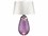 Lucas McKearn Lena Plum Purple Glass Buffet Lamp with Shade  LCKTLG3027L