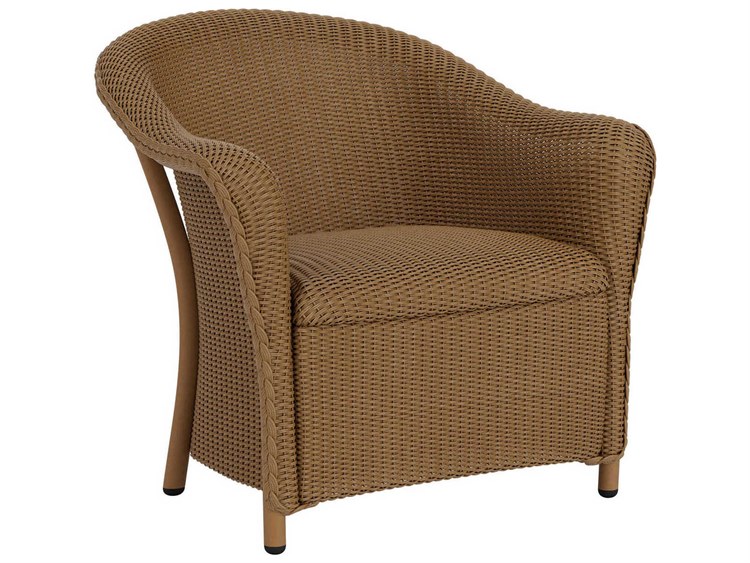 Lloyd Flanders Reflections Wicker Outdoor Patio Lounge Chair with Padded Seat