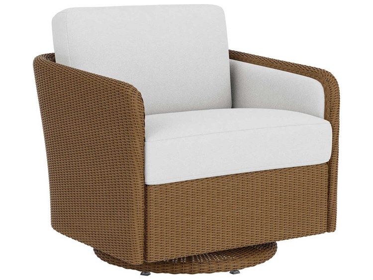 Lloyd Flanders Visions Wicker Glider Swivel Patio Lounge Chair