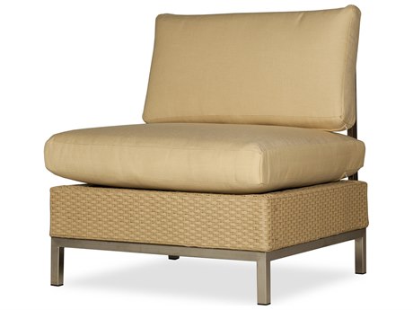 Lloyd Flanders Elements Steel Wicker Cushion Side Lounge Chair