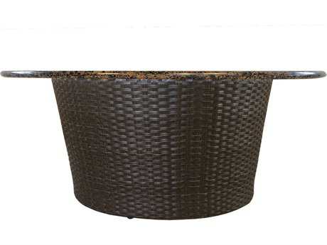 Lloyd Flanders Flair Wicker Round Fire Pit Table