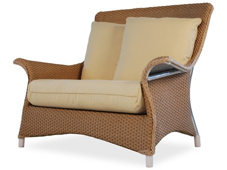 Lloyd Flanders Mandalay Wicker Lounge Chair and Half
