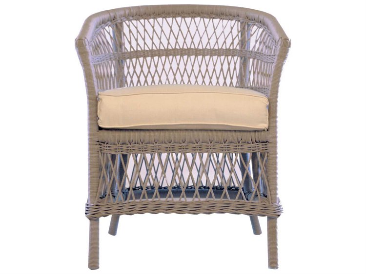 Lloyd Flanders Fairhope Replacement Barrel Dining Chair Seat Cushion