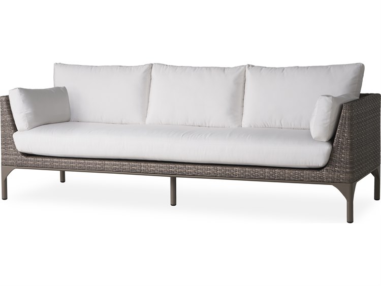 Lloyd Flanders Martinique Granite Wicker Outdoor Patio Sofa