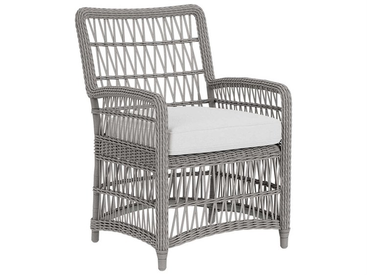 Lloyd Flanders Mackinac Wicker Patio Dining Arm Chair