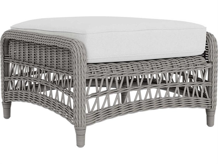 Lloyd Flanders Mackinac Wicker Outdoor Patio Ottoman
