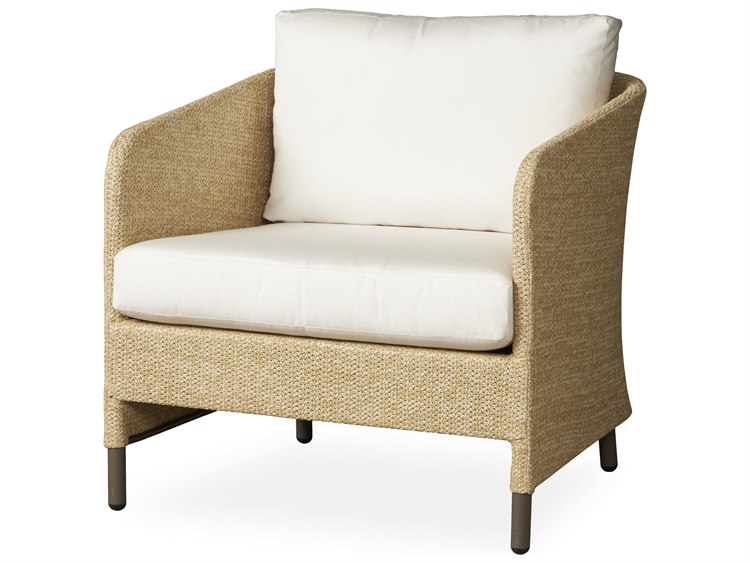 Lloyd Flanders Verona Wheat Textilene Wicker Lounge Chair