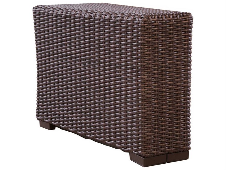 Lloyd Flanders Mesa Wicker Wedge with Woven Top