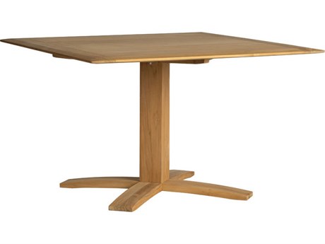 Lloyd Flanders Alpine Teak Square Dining Table