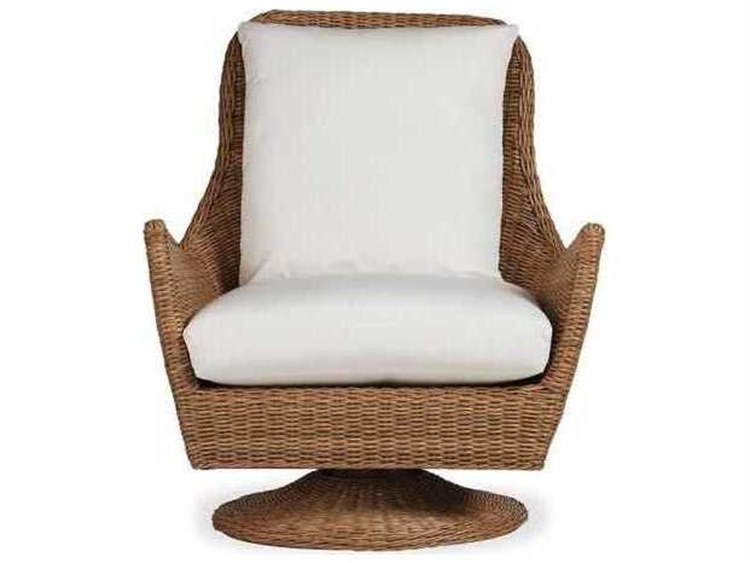 Lloyd Flanders Tobago Wicker High Back Swivel Rocker Outdoor Patio Lounge Chair