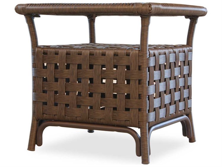 Lloyd Flanders Haven Wicker Square Outdoor End Table