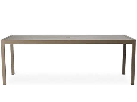 Lloyd Flanders Milan Aluminum 86''W x 35''D Rectangular Dining Table