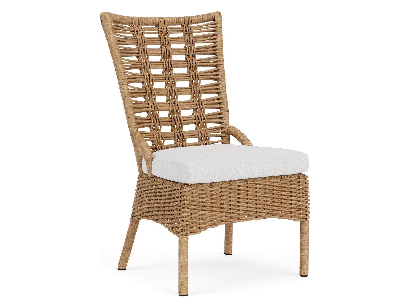 Lloyd Flanders Magnolia Wicker Outdoor Patio Dining Side Chair