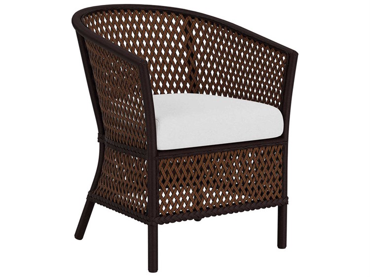 Lloyd Flanders Grand Traverse Wicker Barrel Patio Dining Arm Chair 3