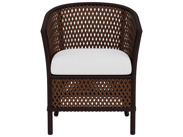 Lloyd Flanders Grand Traverse Wicker Barrel Patio Dining Arm Chair 4