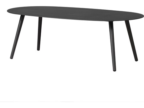 Lloyd Flanders Burano Aluminum Oval Coffee Table