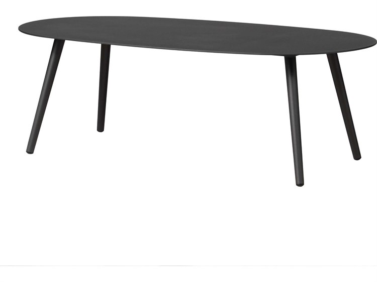 Lloyd Flanders Burano Aluminum Oval Coffee Table