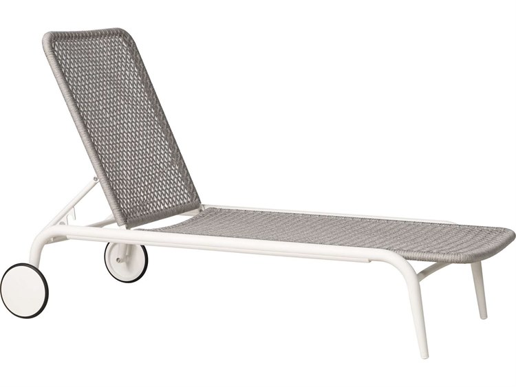 Lloyd Flanders Burano Aluminum Rope Chaise Lounge