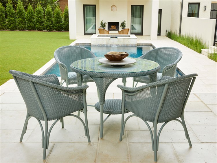 Lloyd Flanders All Seasons Wicker Patio Dining Set