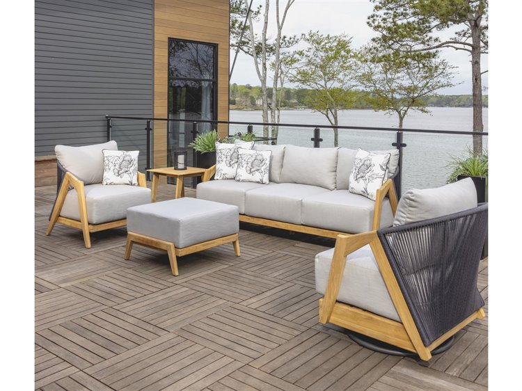 Lloyd Flanders Alpine Teak Lounge Set