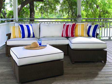 Lloyd Flanders Hamptons Wicker Sectional Lounge Set