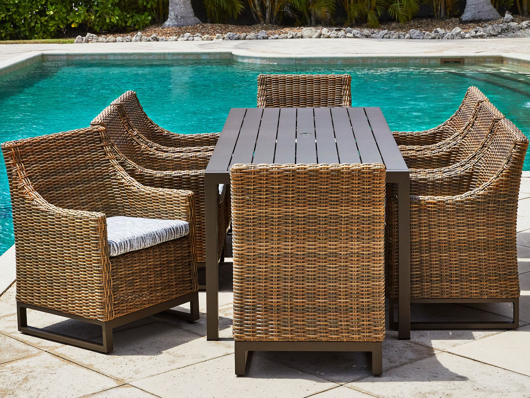 Lloyd Flanders Milan Wicker Dining Set