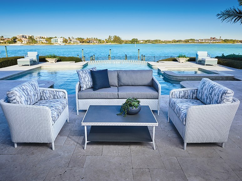 Lloyd Flanders Visions Aluminum Cushion Lounge Set