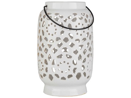 Livabliss by Surya Avery White Lantern