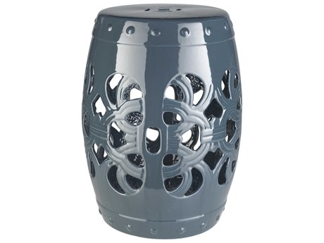 Livabliss by Surya Brinnon Teal Blue Garden Stool