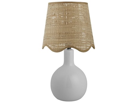 Livabliss by Surya Balbao White Table Lamp
