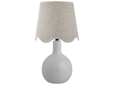 Livabliss by Surya Balbao White Table Lamp