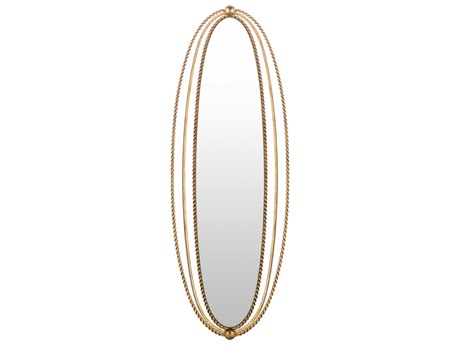 Livabliss by Surya Chasm Gold Wall Mirror Oval