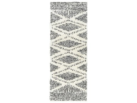 Livabliss by Surya Deluxe Shag Geometric Runner Area Rug