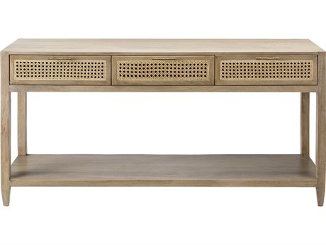 Livabliss by Surya Etewah Rectangular Wood Brown Console Table