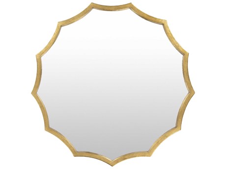 Livabliss by Surya Gia Gilded Gold Sunburst Wall Mirror