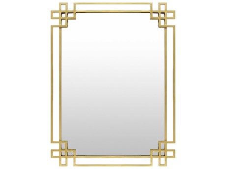Livabliss by Surya Seth Gold Wall Mirror Rectangular