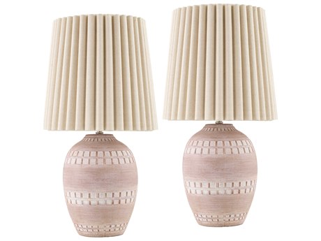Livabliss by Surya Iroh Blush Pink Table Lamp (Set of 2)