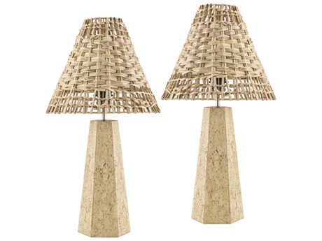 Livabliss by Surya Iskut Beige Brown Table Lamp (Set of 2)