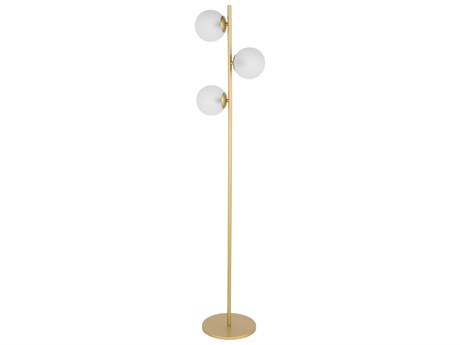 Livabliss by Surya Jacoby Gold Floor Lamp
