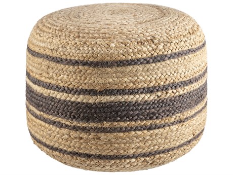 Livabliss by Surya Kazan Beige Pouf