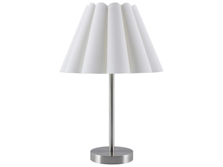 Livabliss by Surya Leynar Metallic Nickel Table Lamp